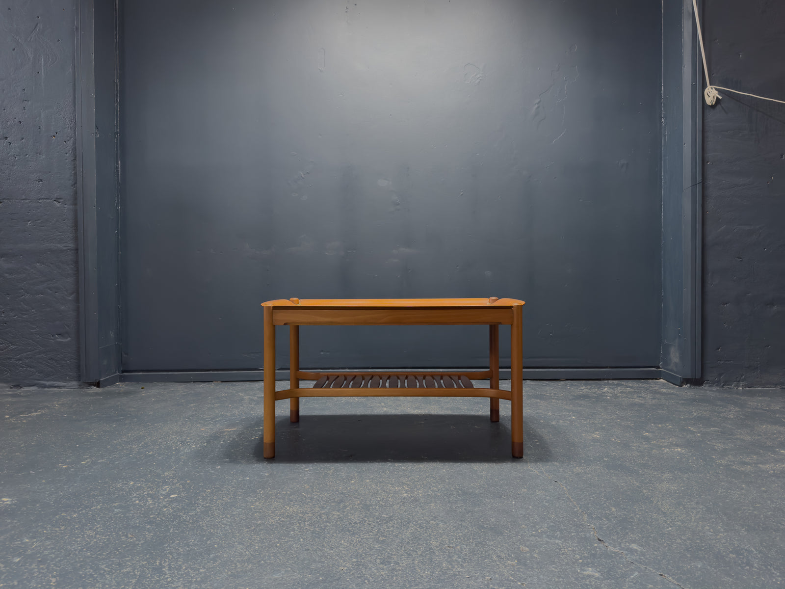 David Rosén for Nordiska Kompaniet Walnut and Brass Coffee Table