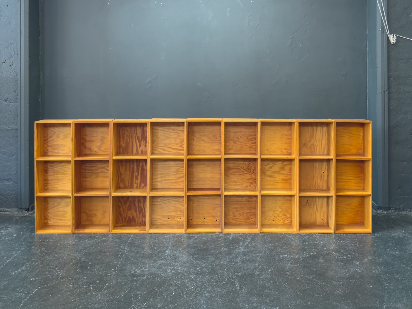 Slim Pine Shelves