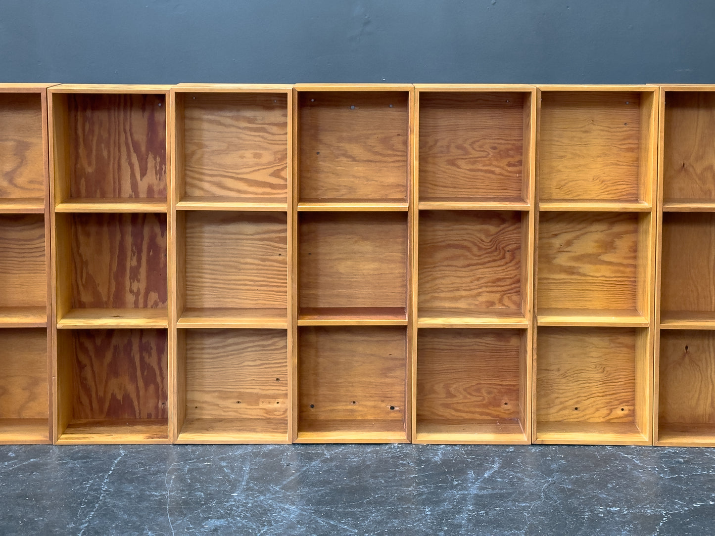 Slim Pine Shelves