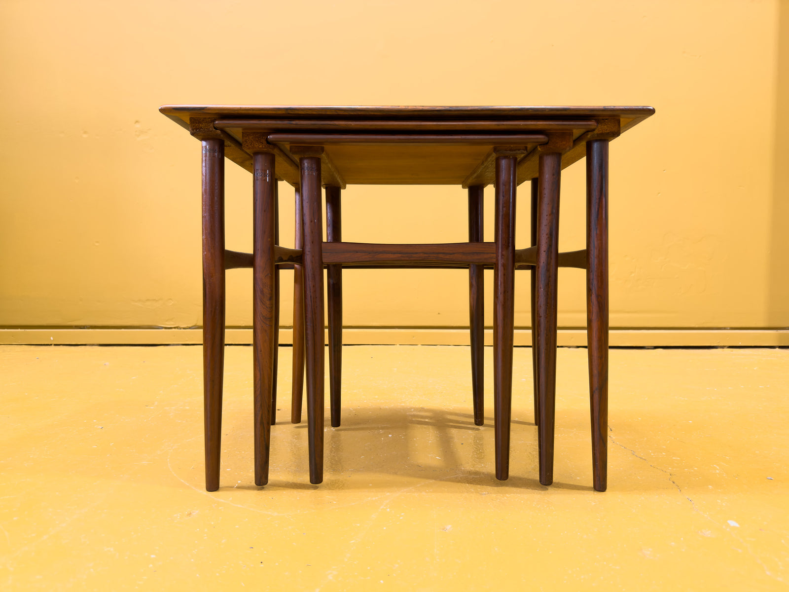 Rosewood Nest of Three Sidetables