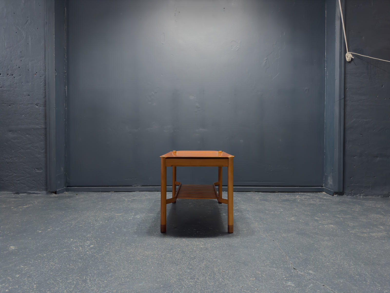 David Rosén for Nordiska Kompaniet Walnut and Brass Coffee Table