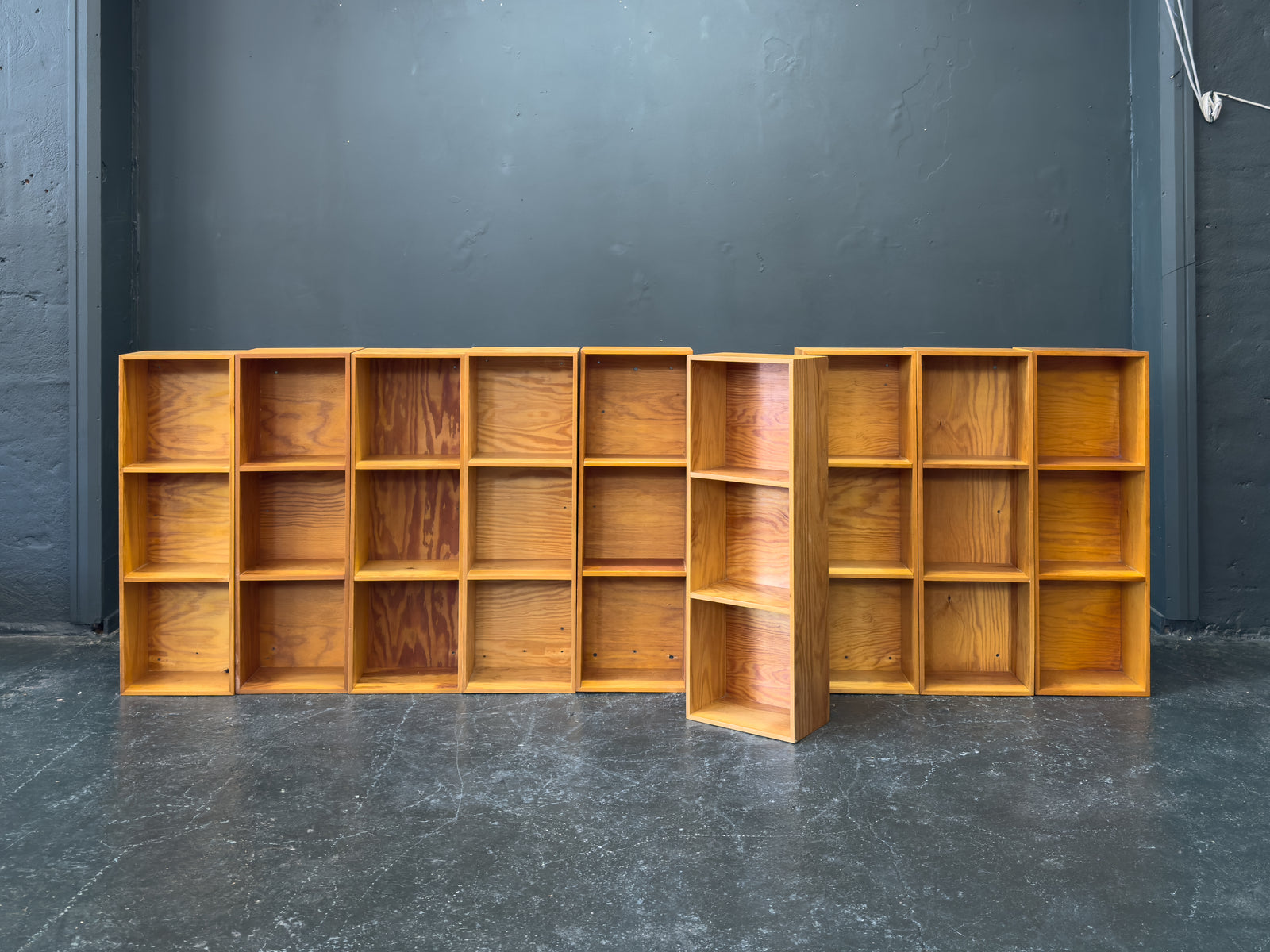 Slim Pine Shelves