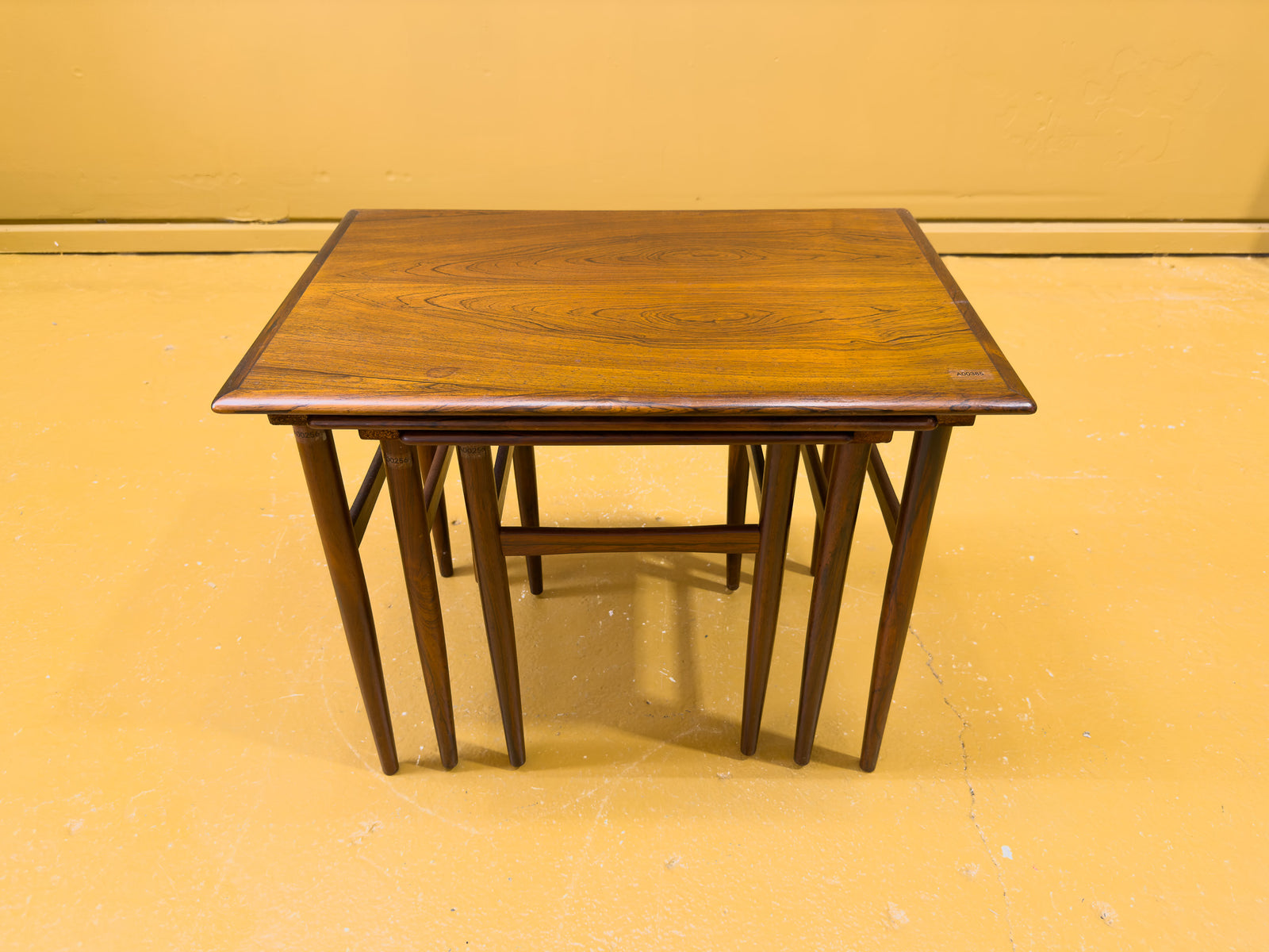 Rosewood Nest of Three Sidetables
