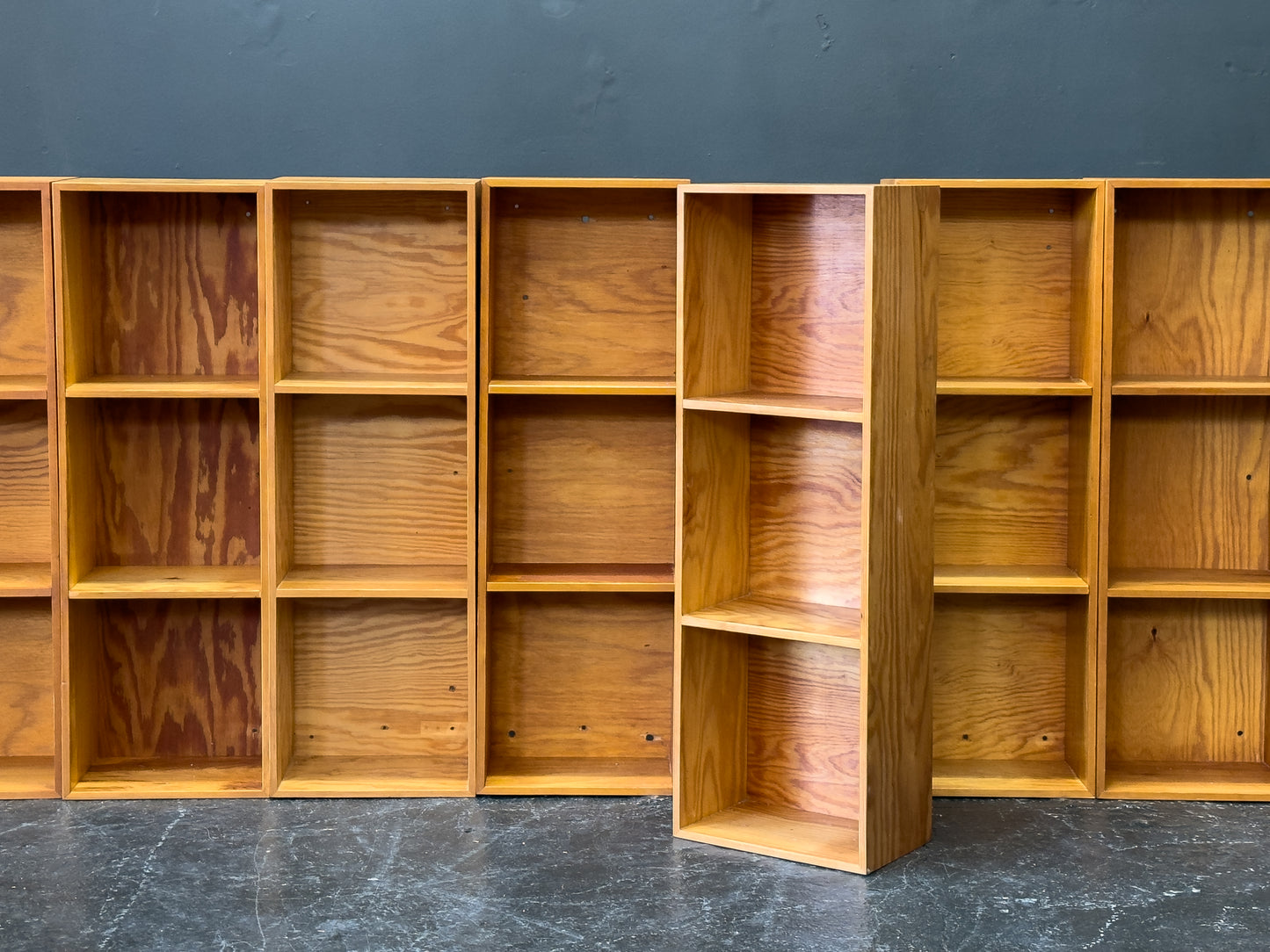 Slim Pine Shelves