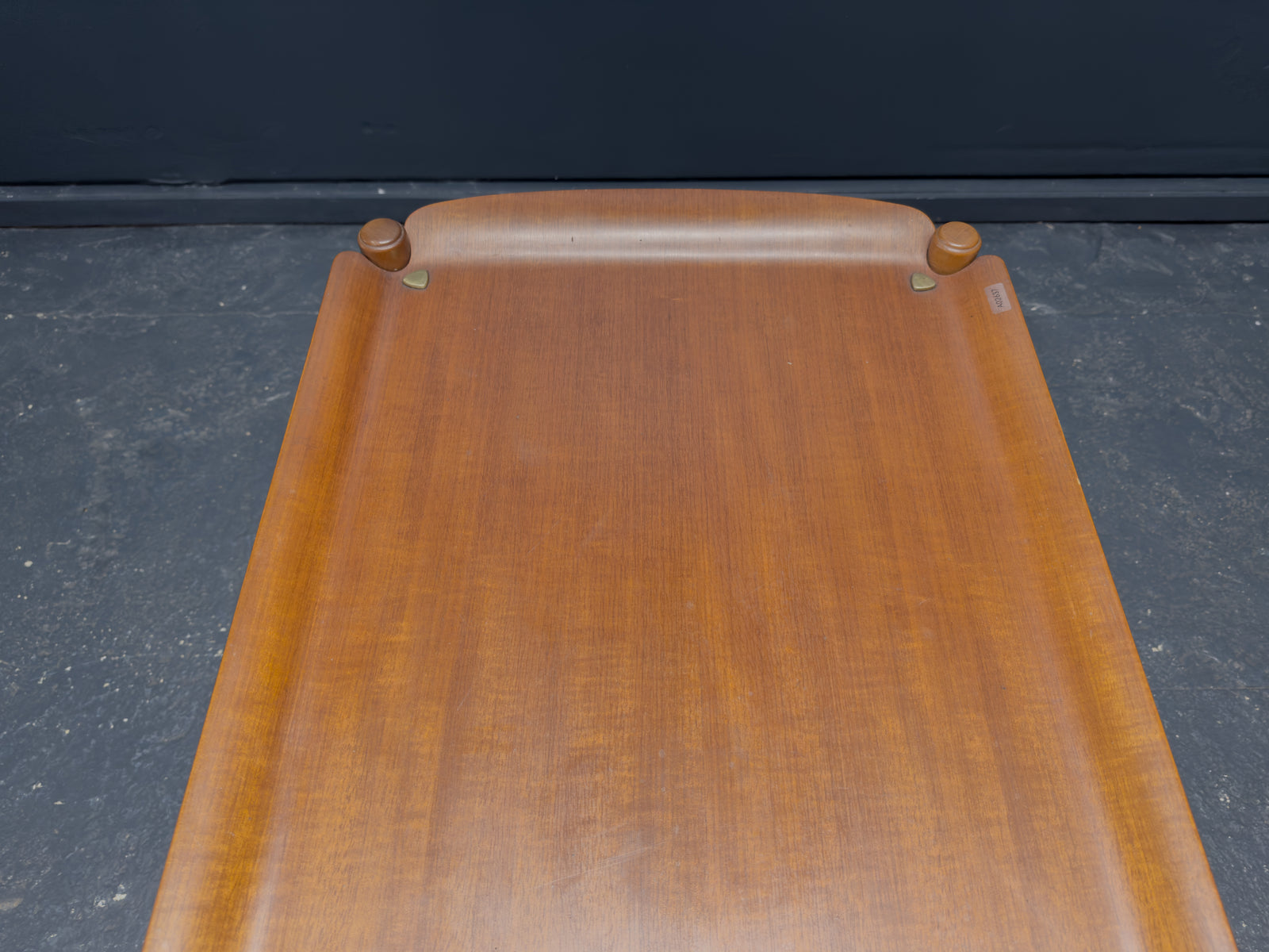 David Rosén for Nordiska Kompaniet Walnut and Brass Coffee Table