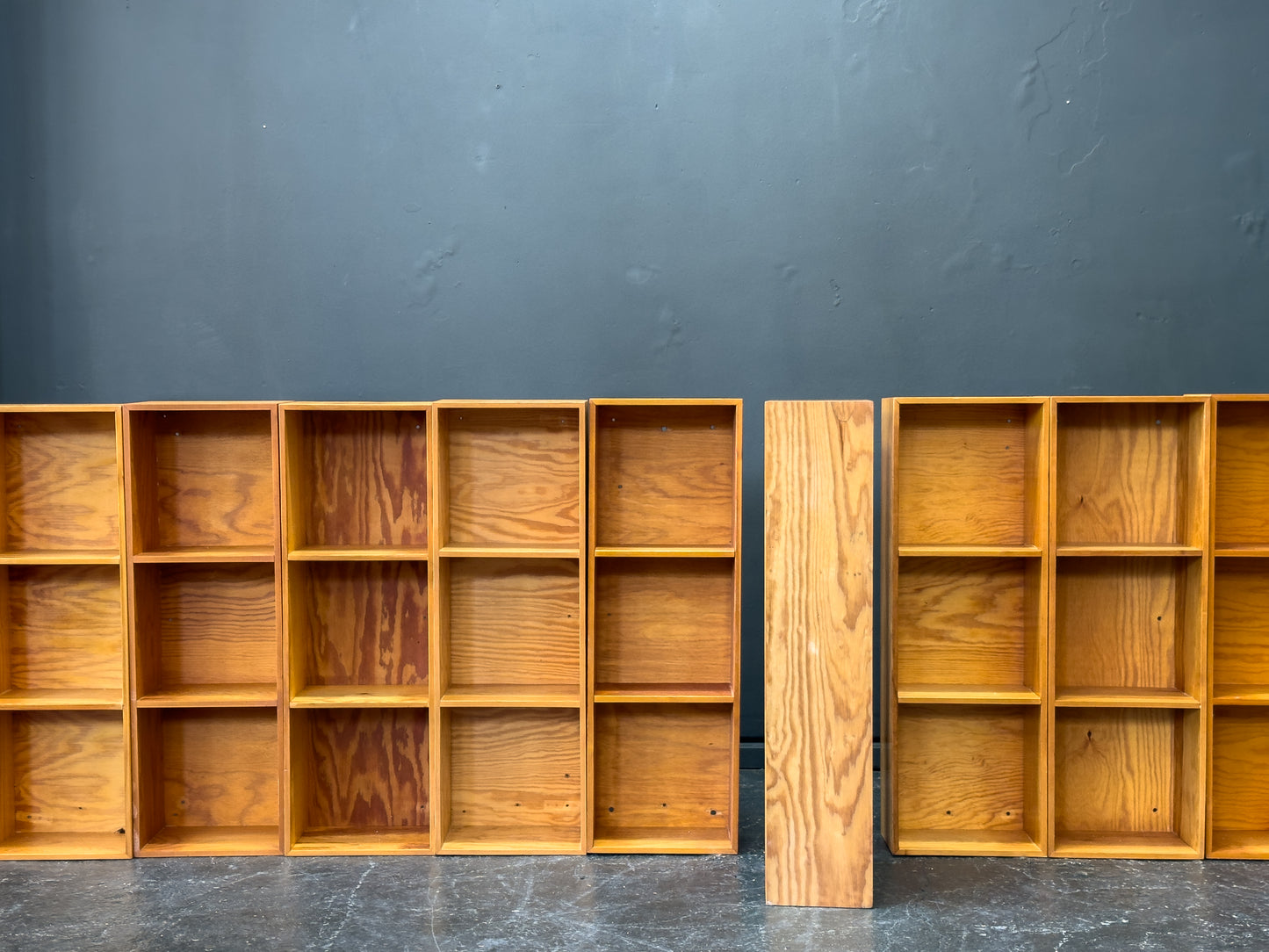 Slim Pine Shelves