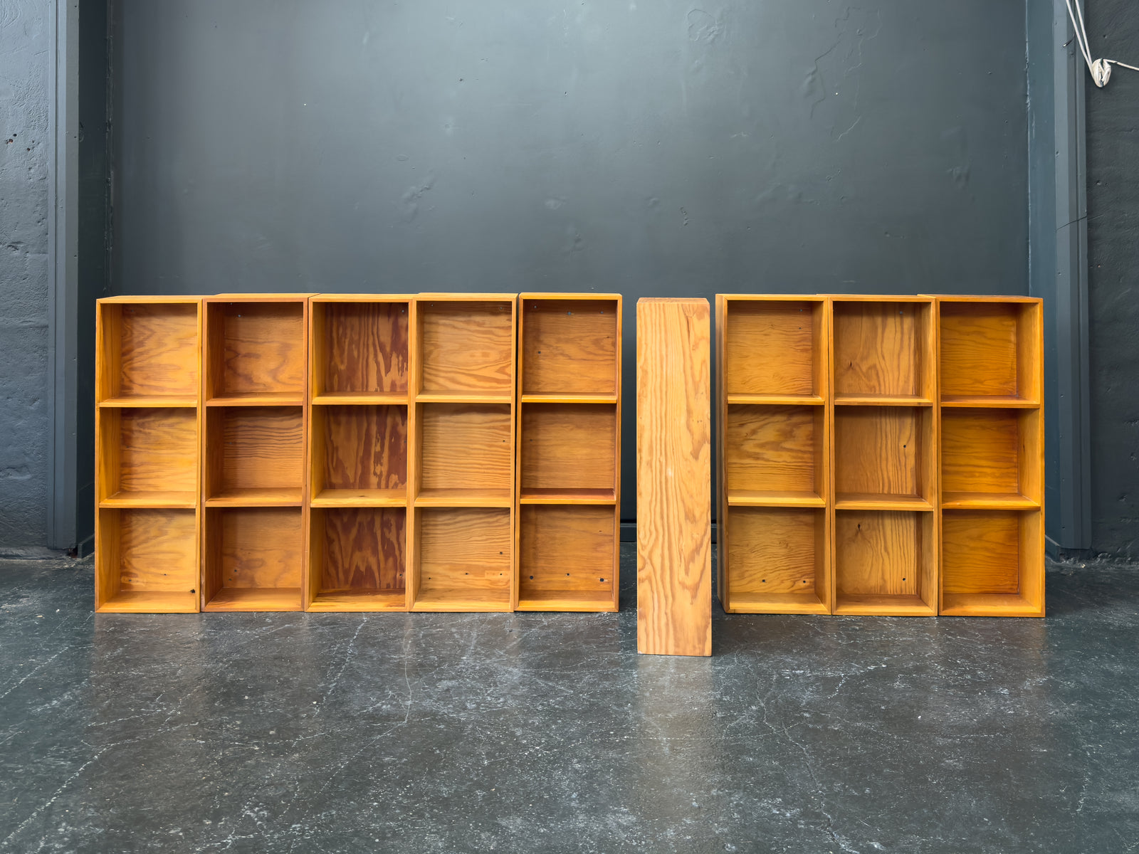 Slim Pine Shelves