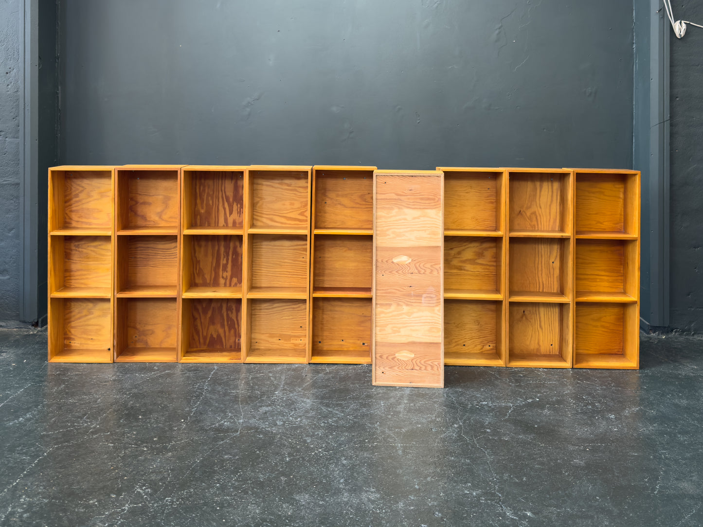 Slim Pine Shelves