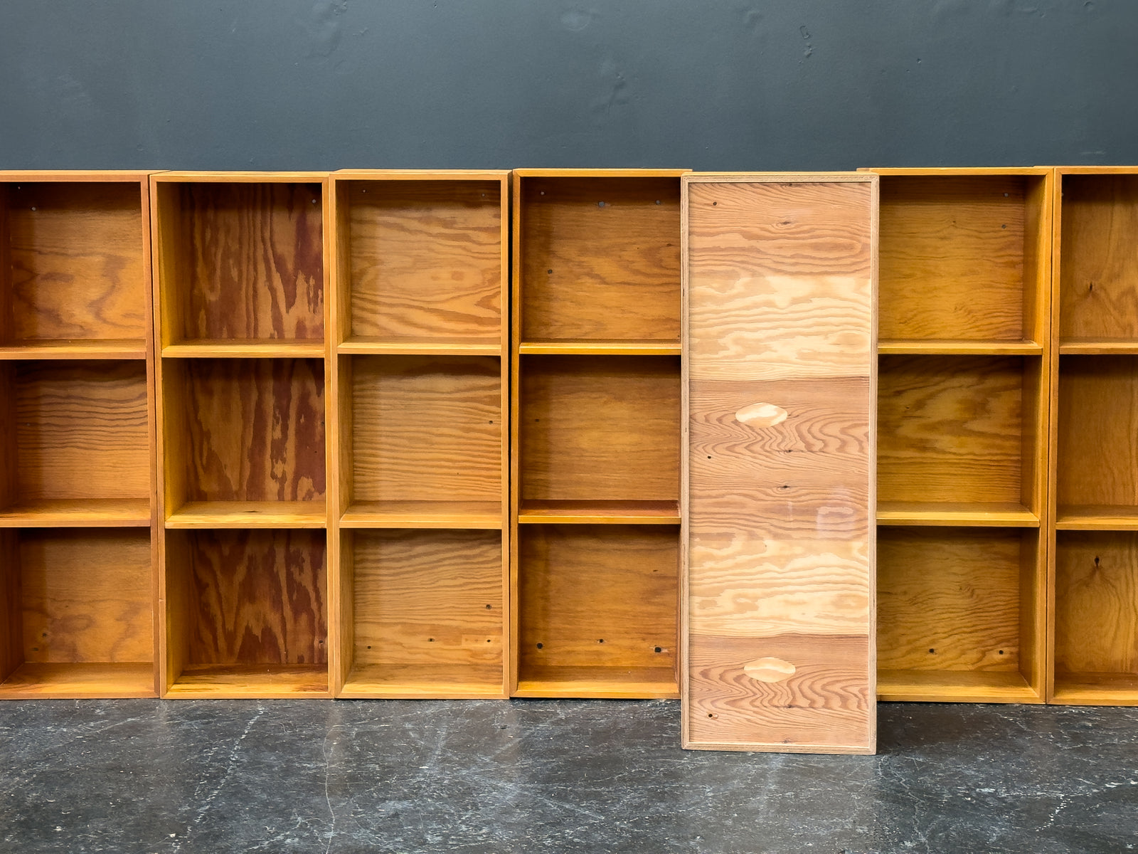 Slim Pine Shelves