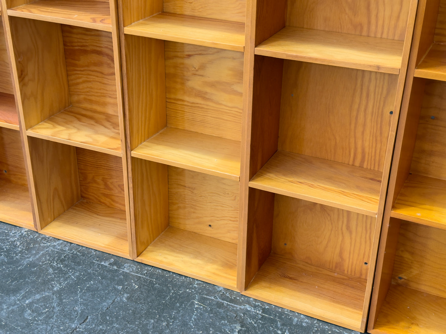 Slim Pine Shelves