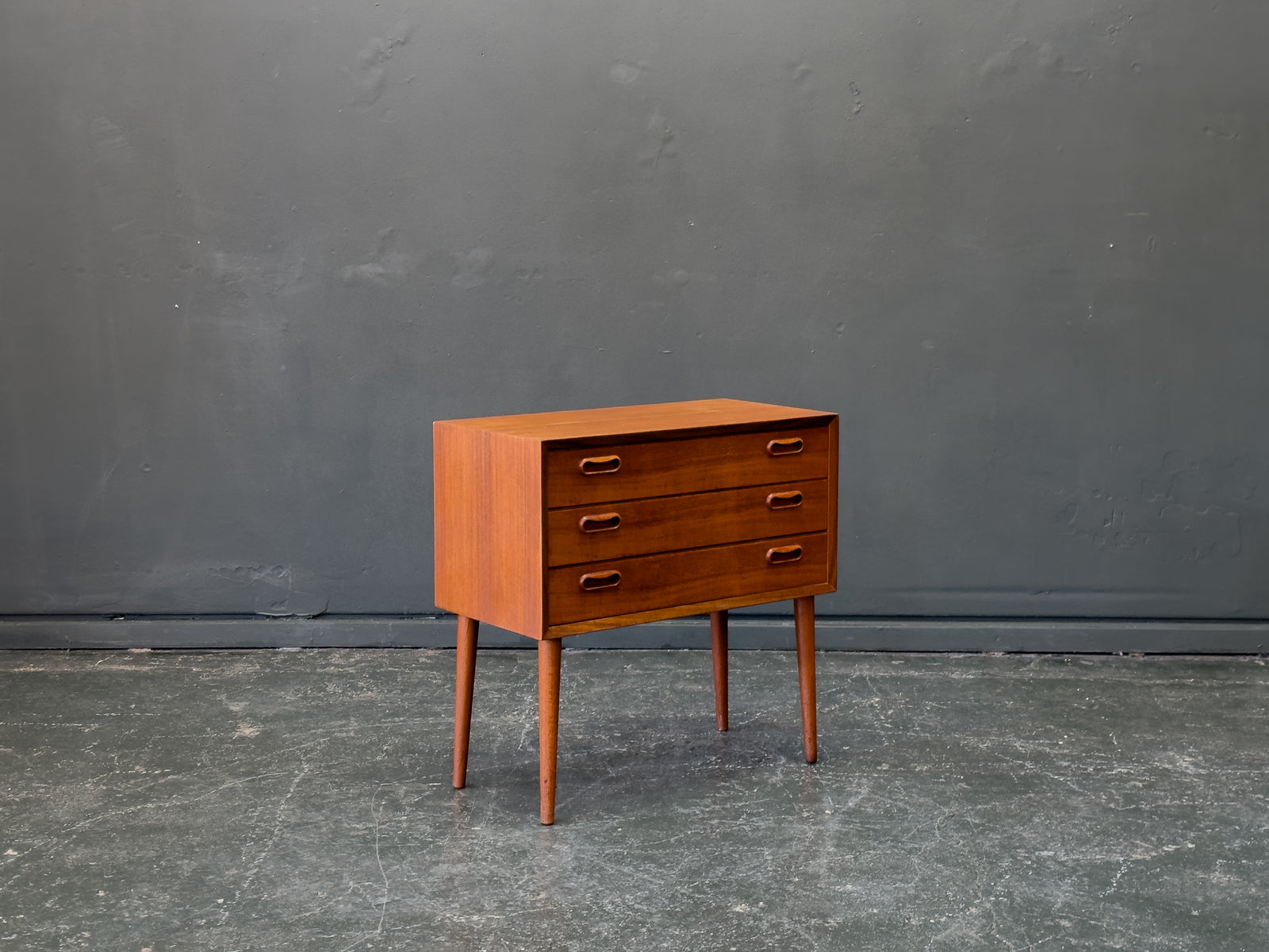 Small Teak Bedside Drawers