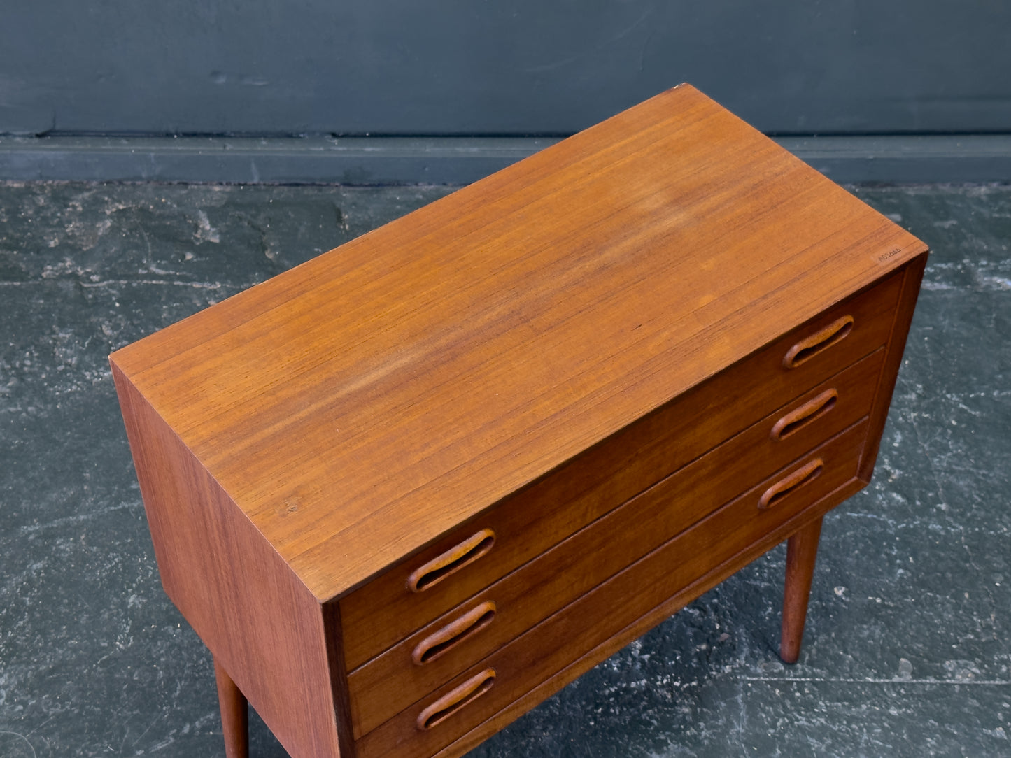 Small Teak Bedside Drawers