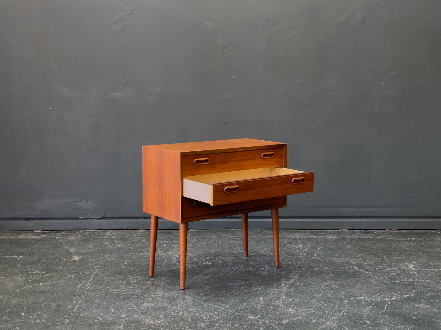 Small Teak Bedside Drawers