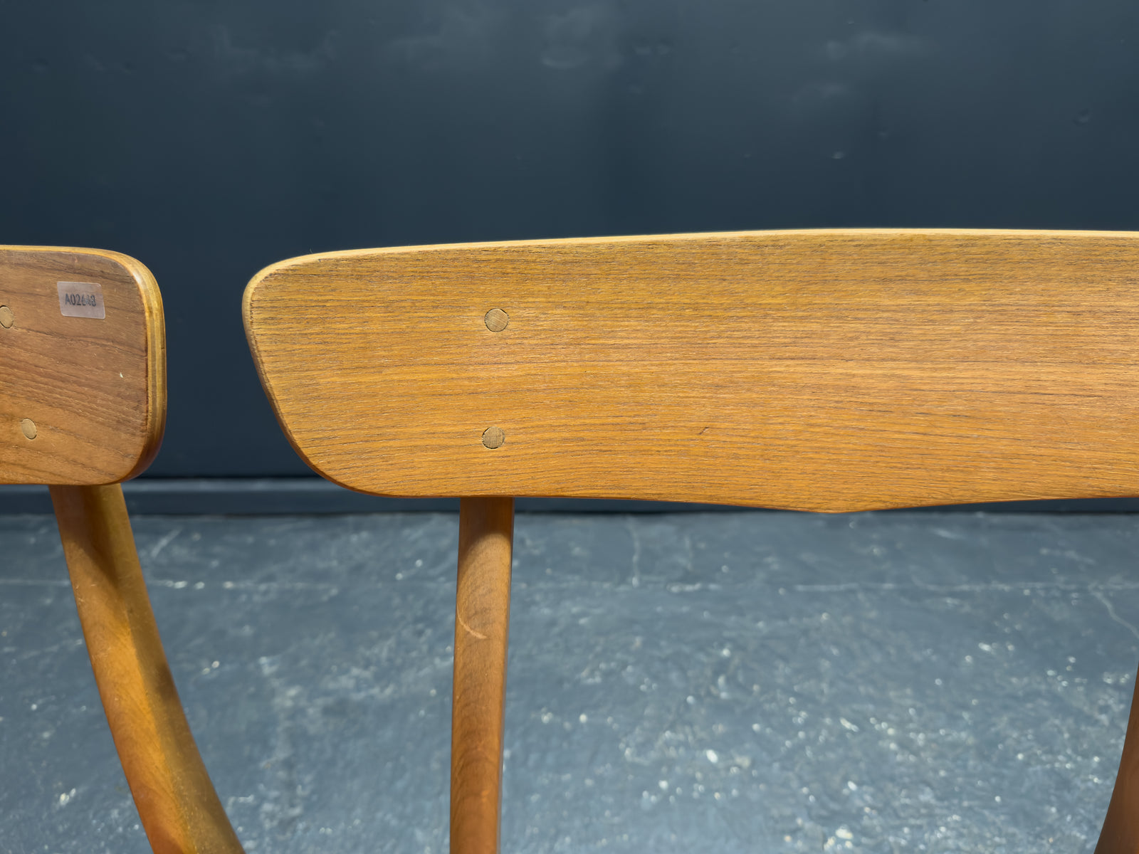 Set of 4 Farstrup 1960s Teak and Leather Dining Chairs