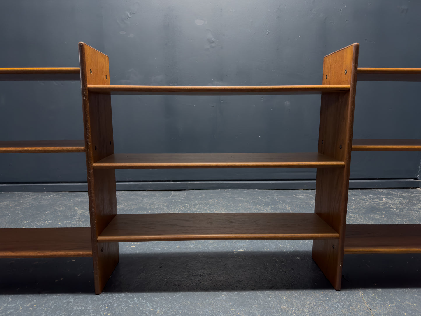 Long Teak Bookcase