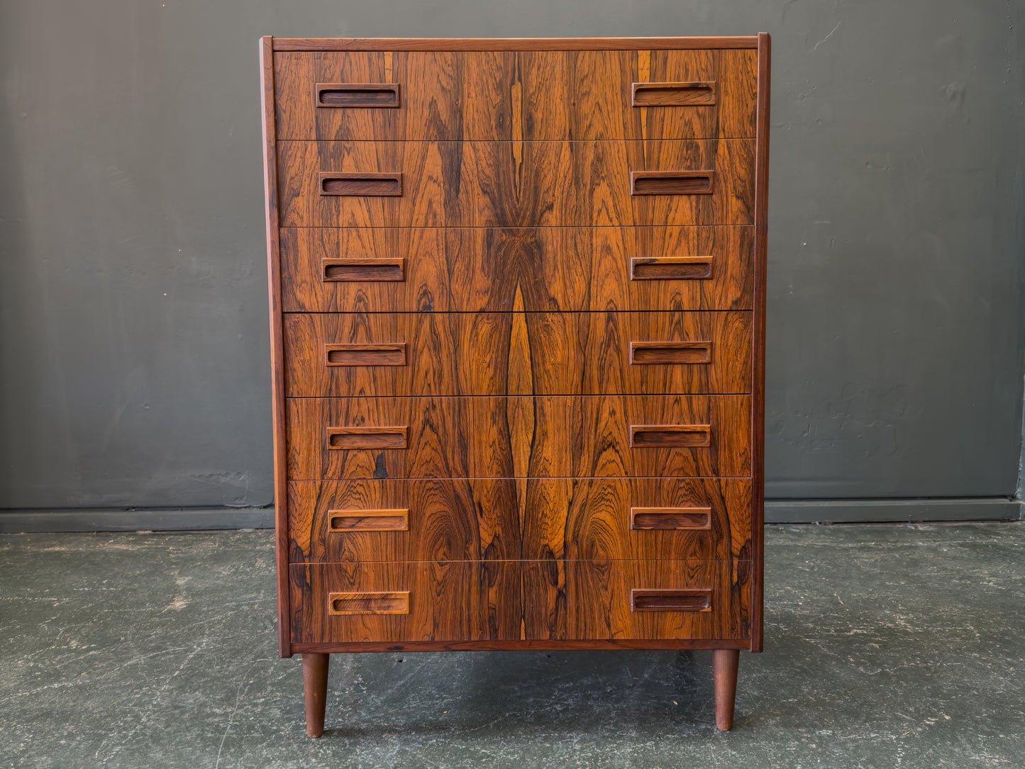 Rosewood Chest of Drawers By E. Jensen And J. Andersen For Westergaard Møbelfabrik