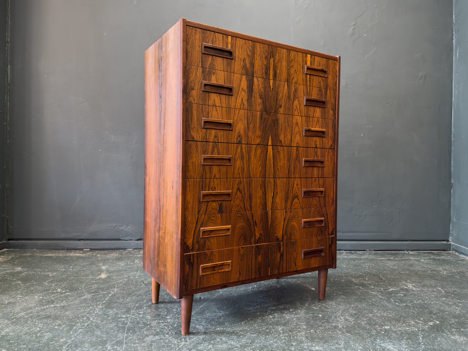 Rosewood Chest of Drawers By E. Jensen And J. Andersen For Westergaard Møbelfabrik