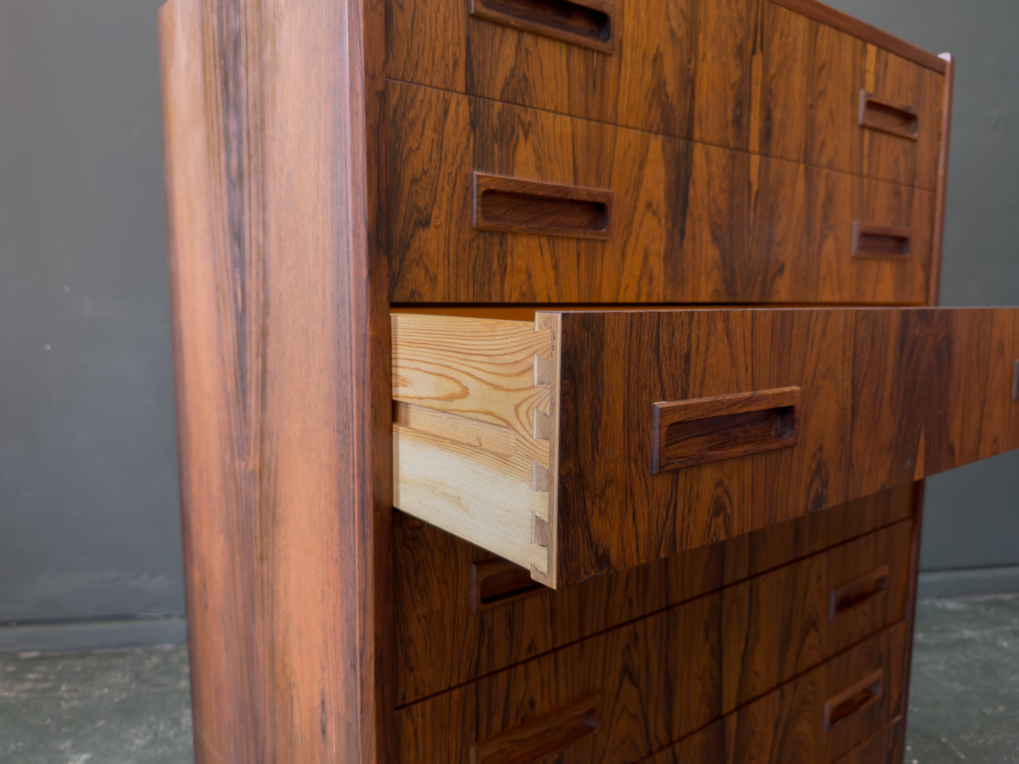 Rosewood Chest of Drawers By E. Jensen And J. Andersen For Westergaard Møbelfabrik