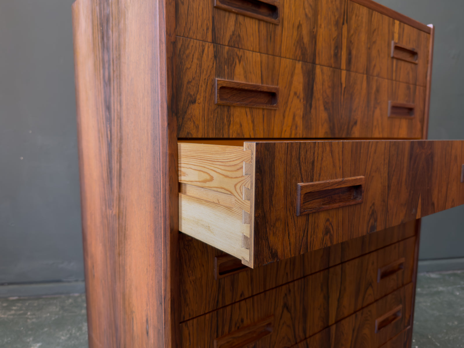 Rosewood Chest of Drawers By E. Jensen And J. Andersen For Westergaard Møbelfabrik