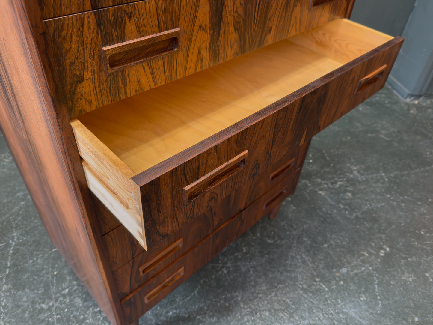 Rosewood Chest of Drawers By E. Jensen And J. Andersen For Westergaard Møbelfabrik