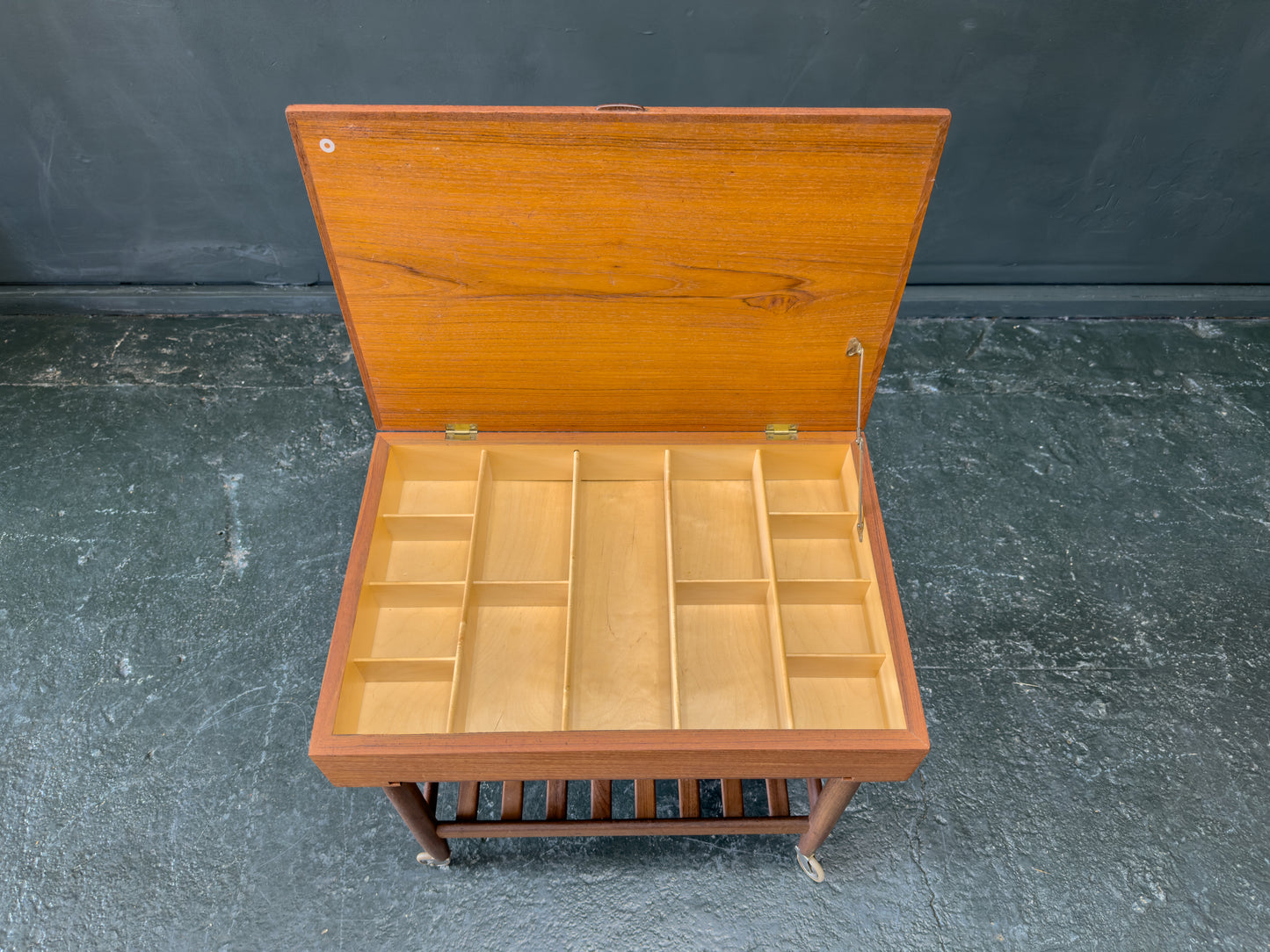 Teak Sewing Table