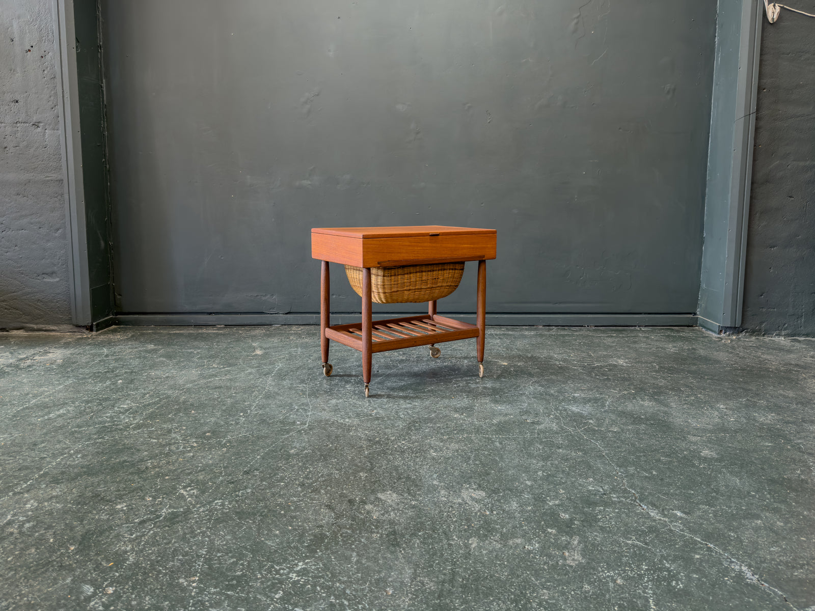 Teak Sewing Table