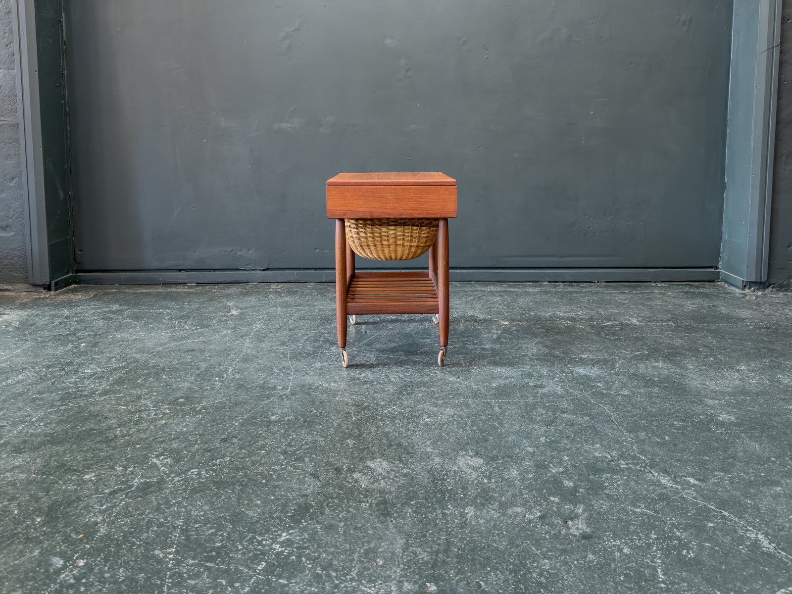 Teak Sewing Table
