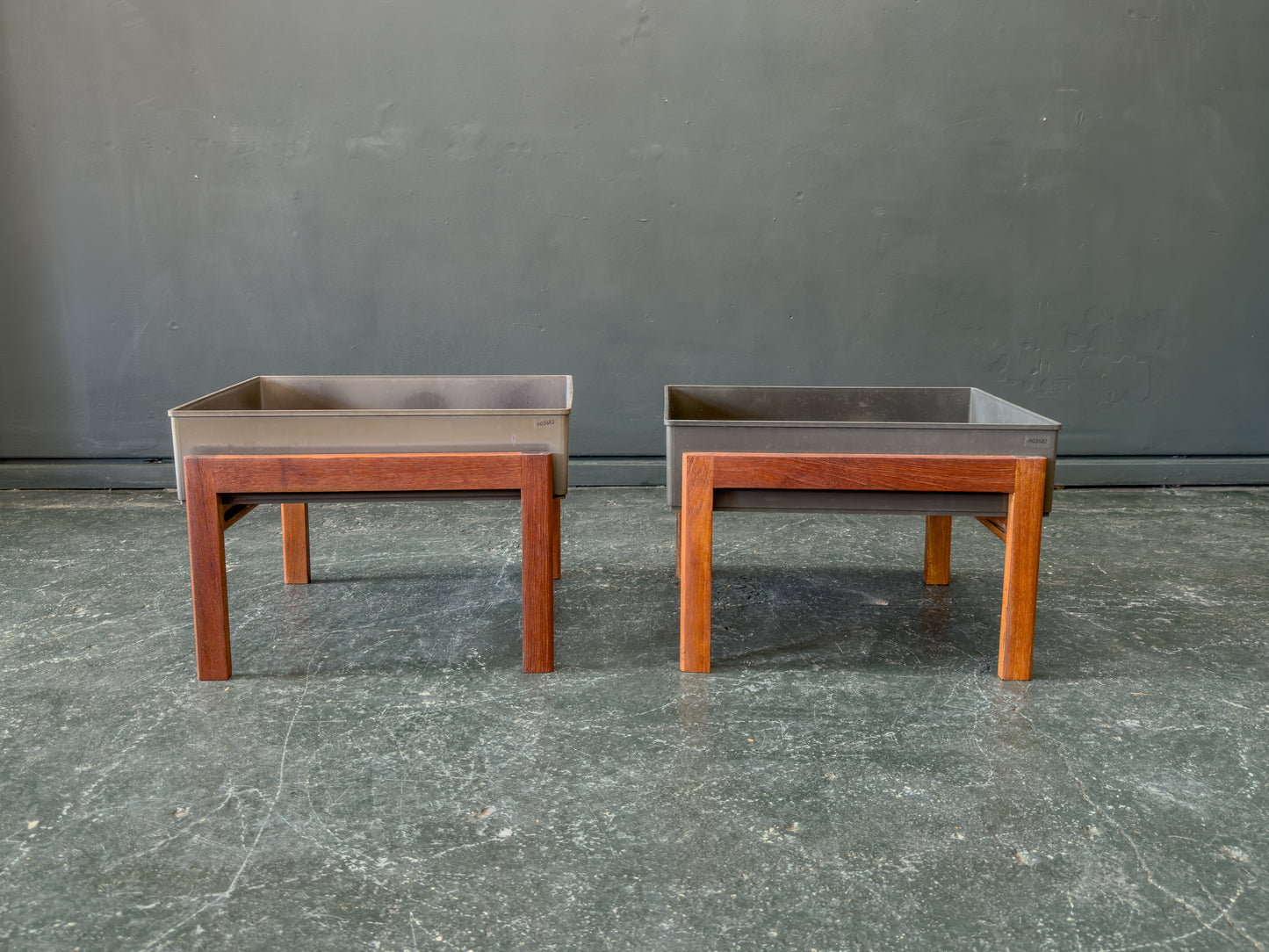 Teak Frame Planters