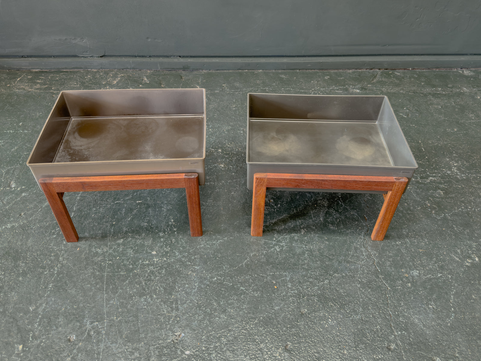 Teak Frame Planters