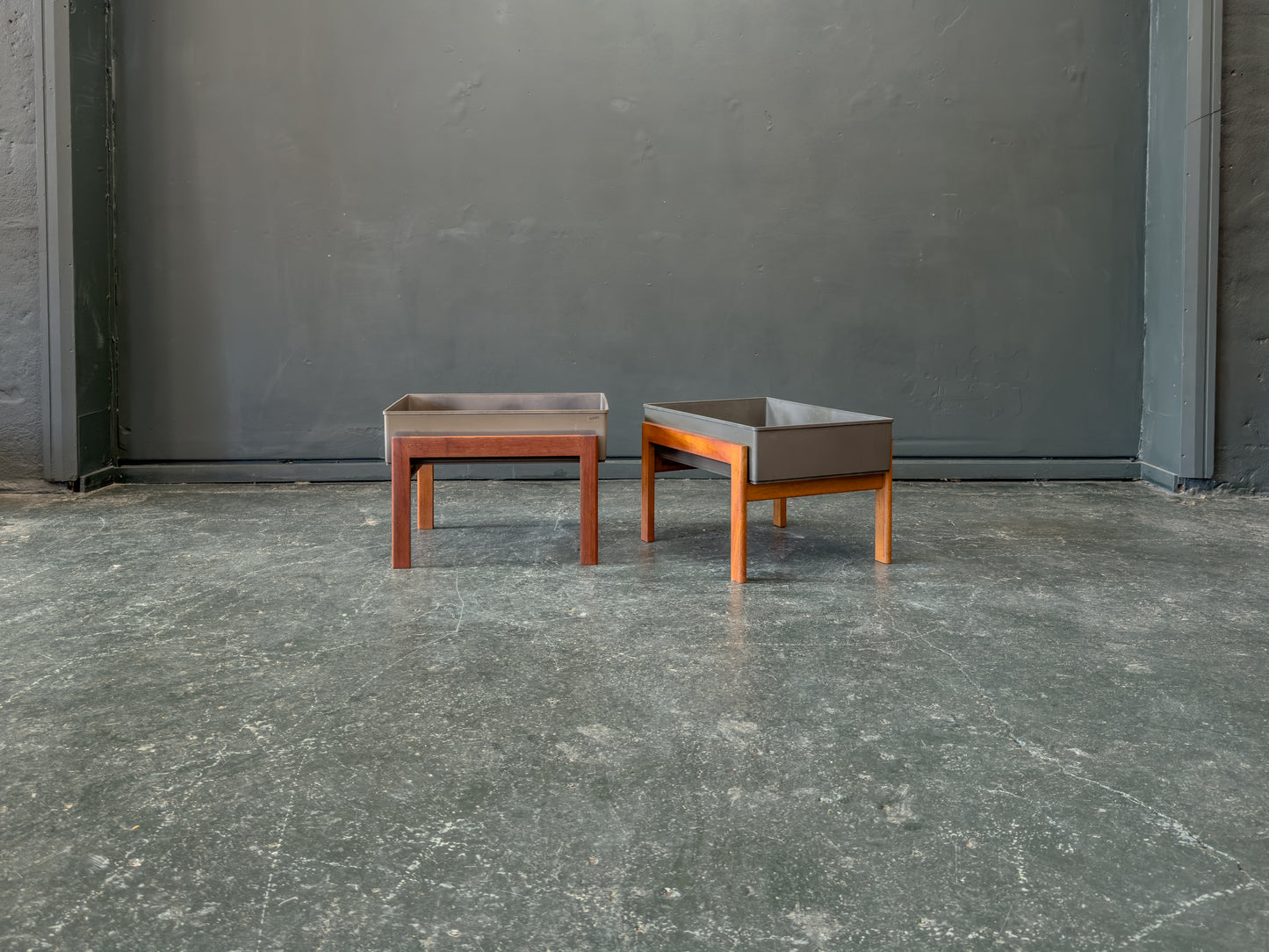 Teak Frame Planters
