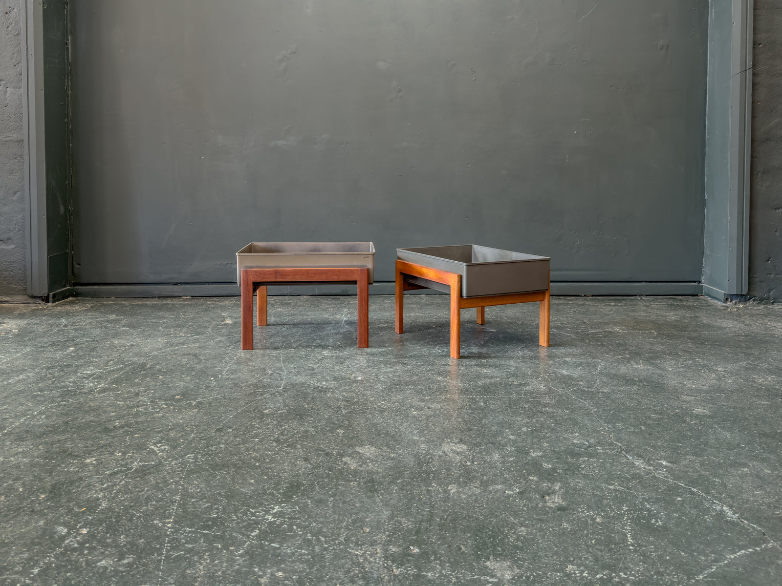 Teak Frame Planters