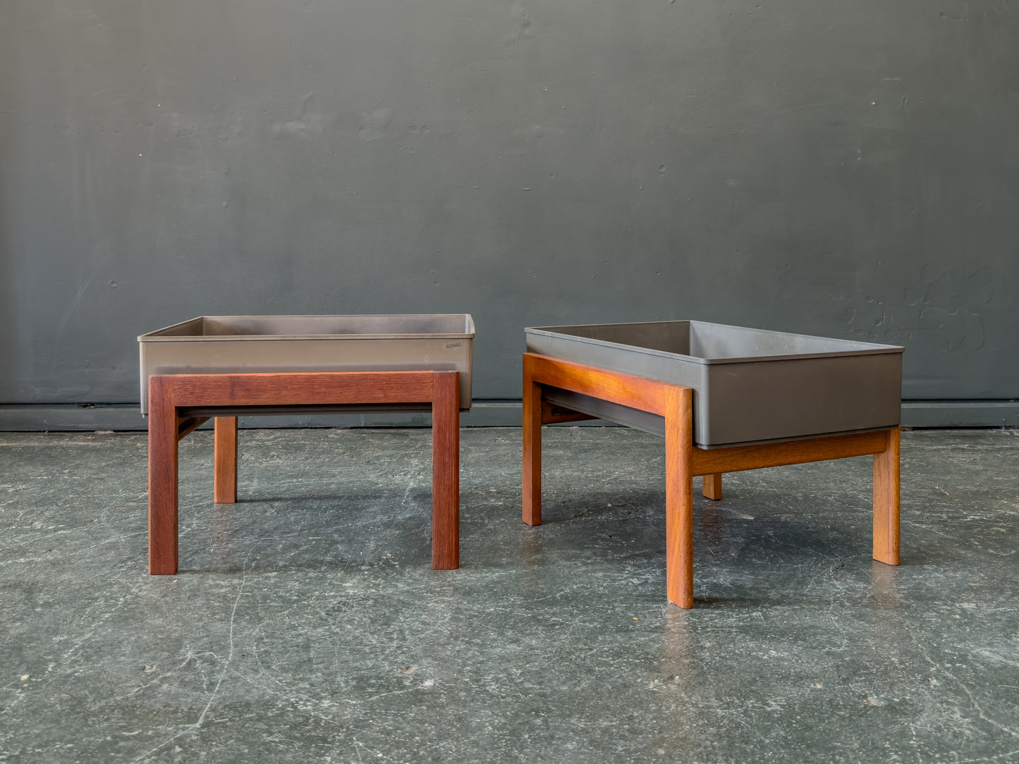 Teak Frame Planters
