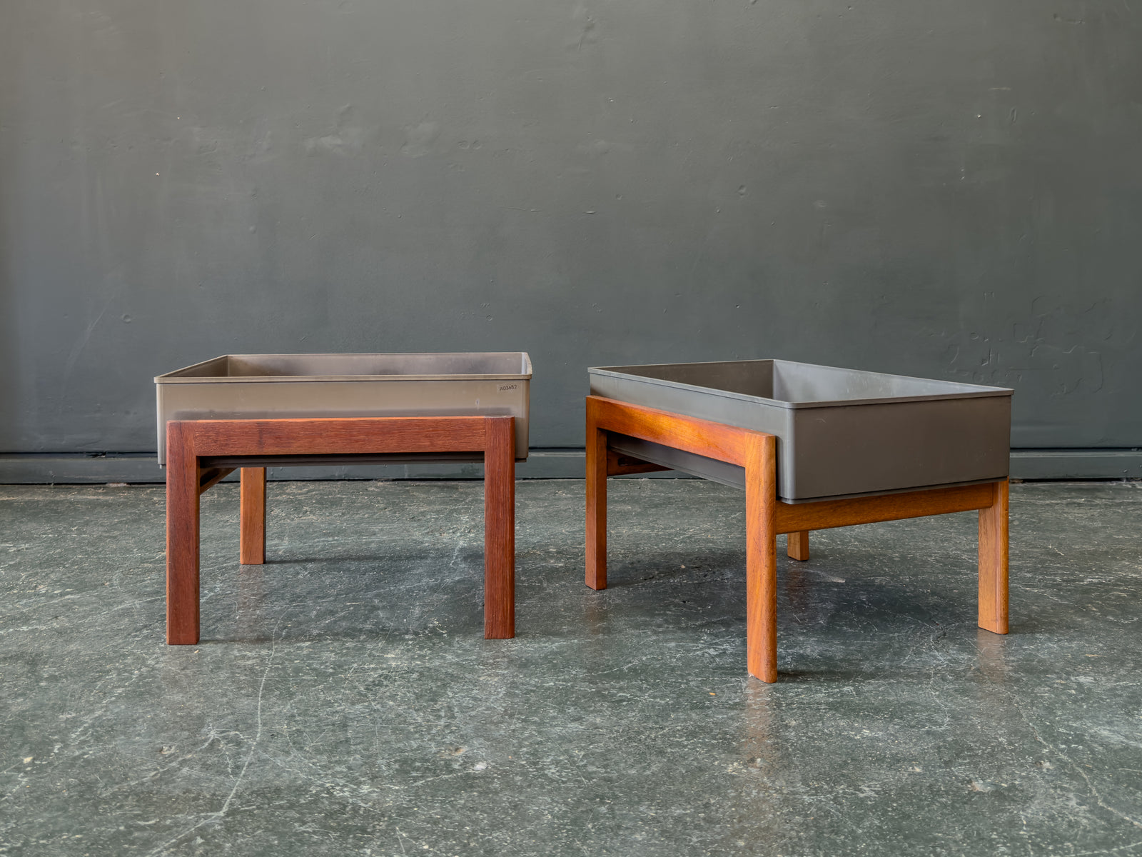 Teak Frame Planters