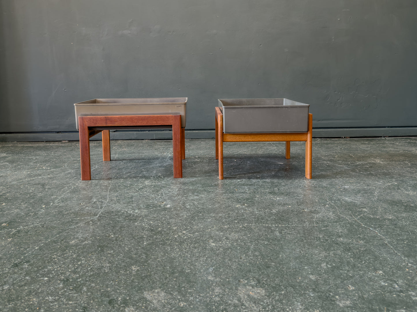 Teak Frame Planters
