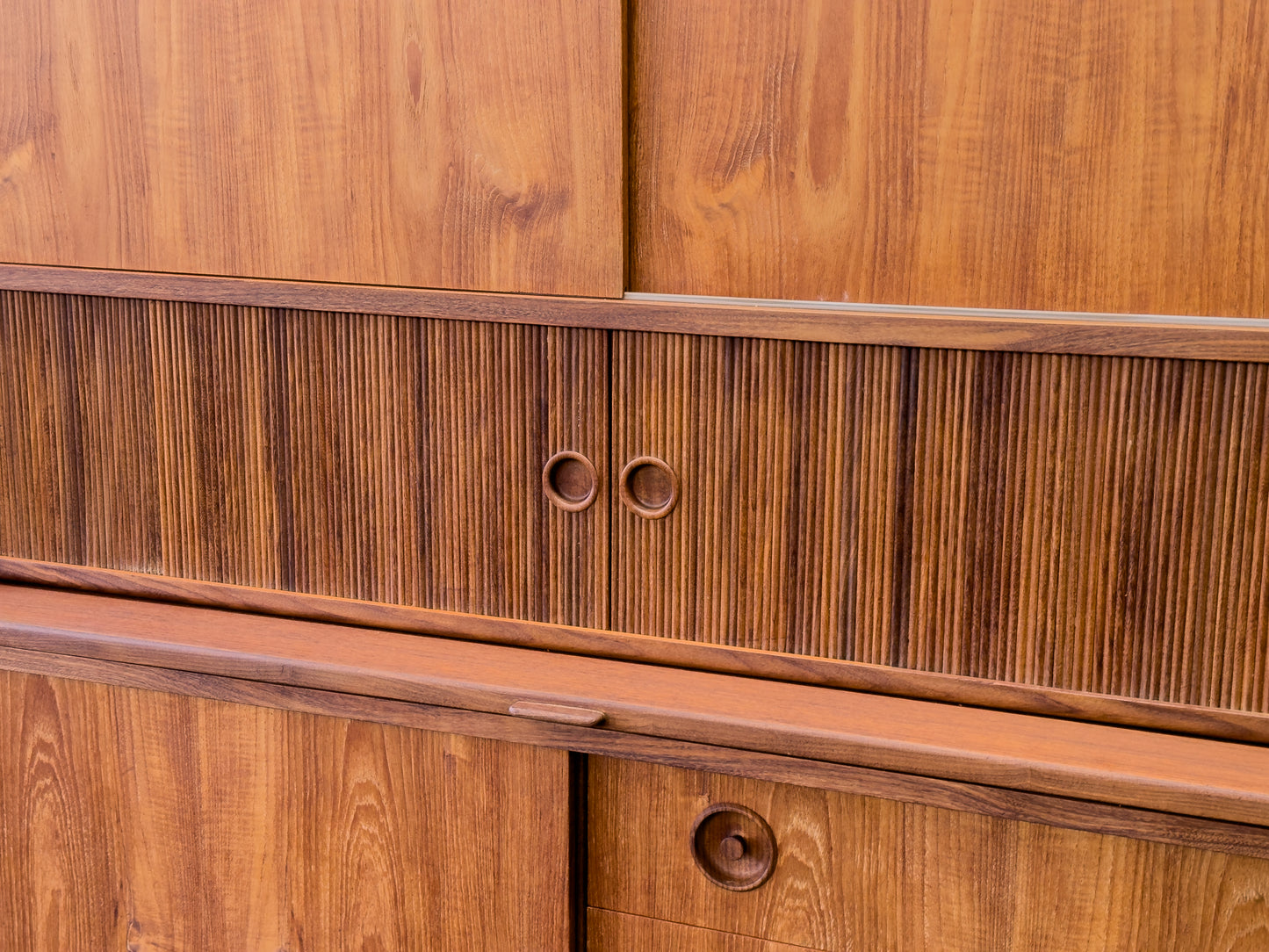 Johannes Andersen Teak High Sideboard for Oy Wilh. Schauman