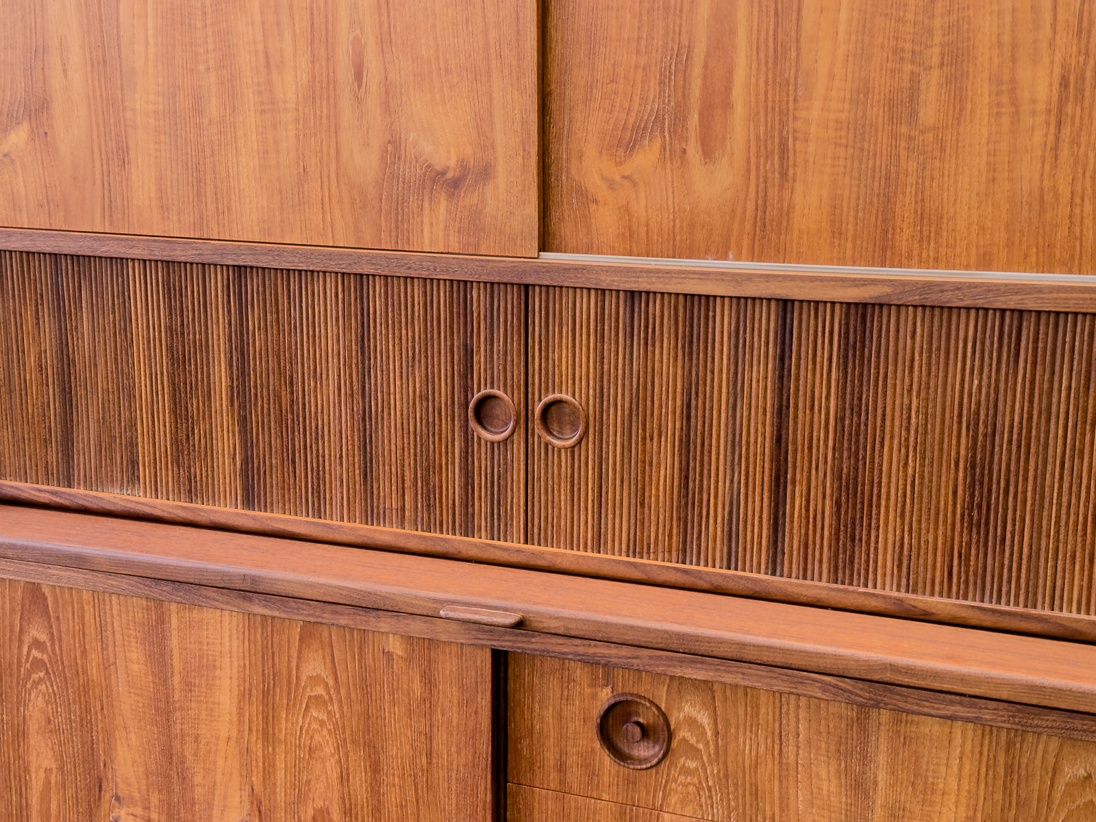 Johannes Andersen Teak High Sideboard for Oy Wilh. Schauman