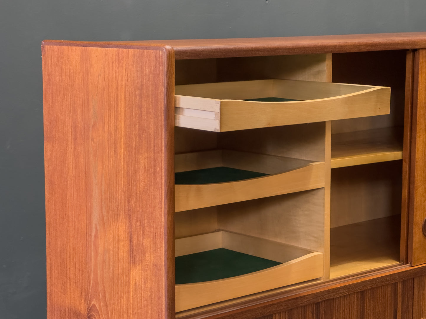 Johannes Andersen Teak High Sideboard for Oy Wilh. Schauman
