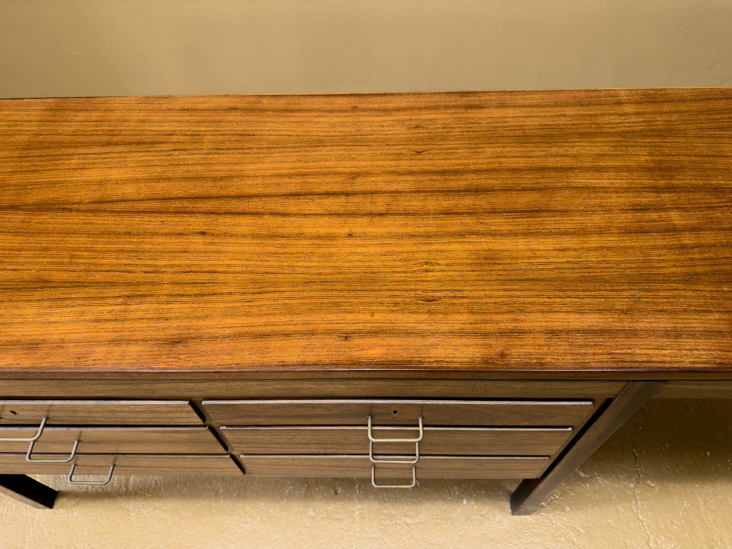 Long Narrow Rosewood Desk/ Dressing Table