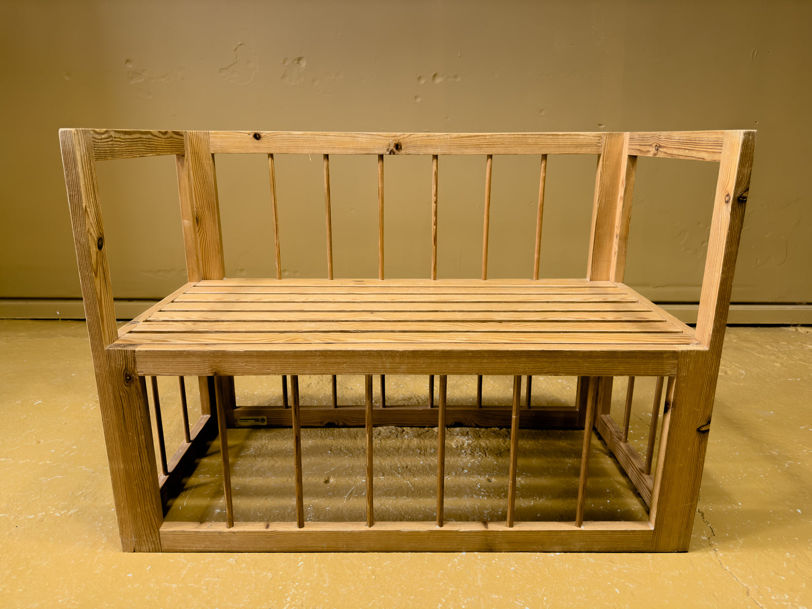 Elegant Compact Pine Bench