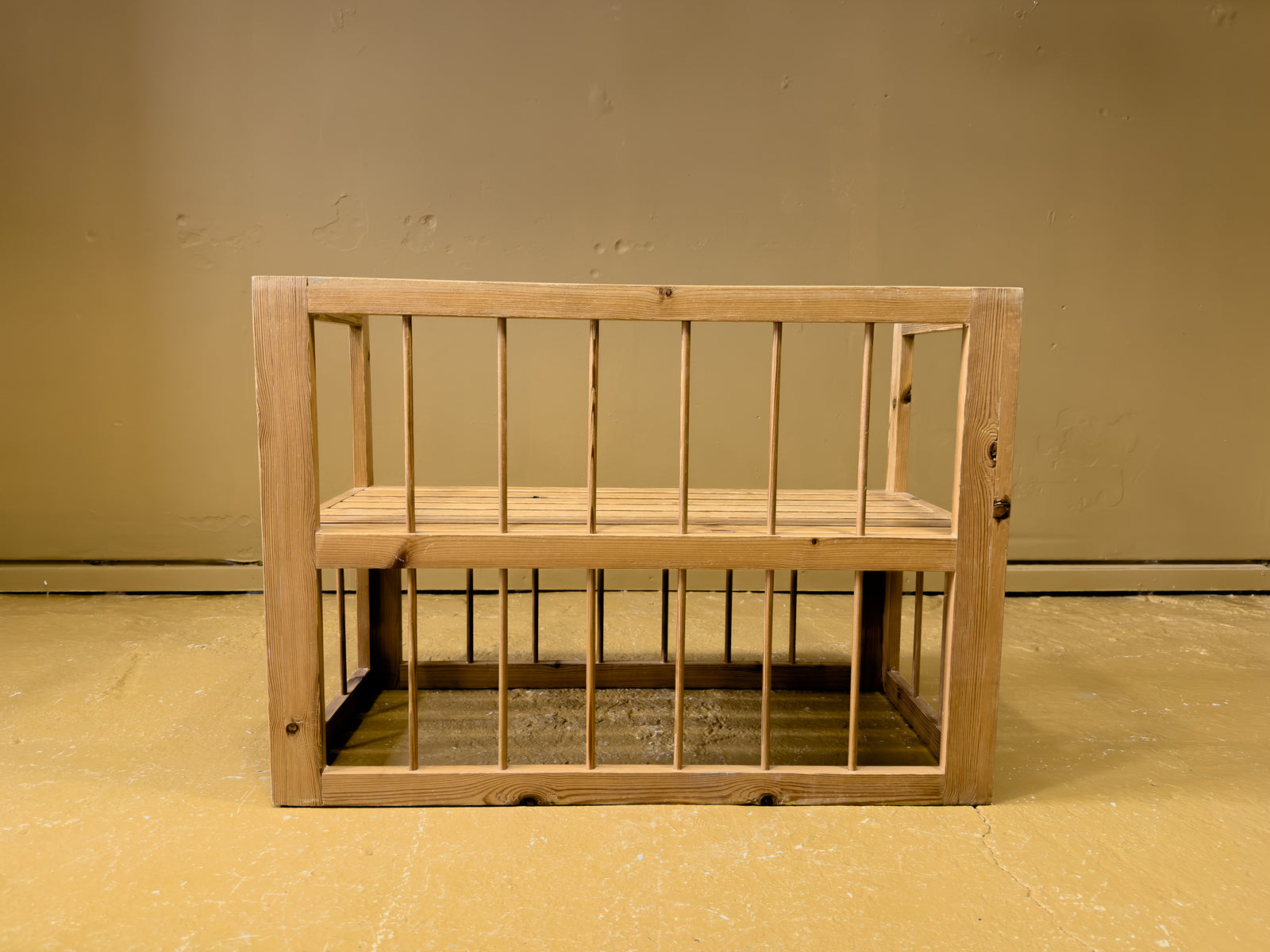 Elegant Compact Pine Bench