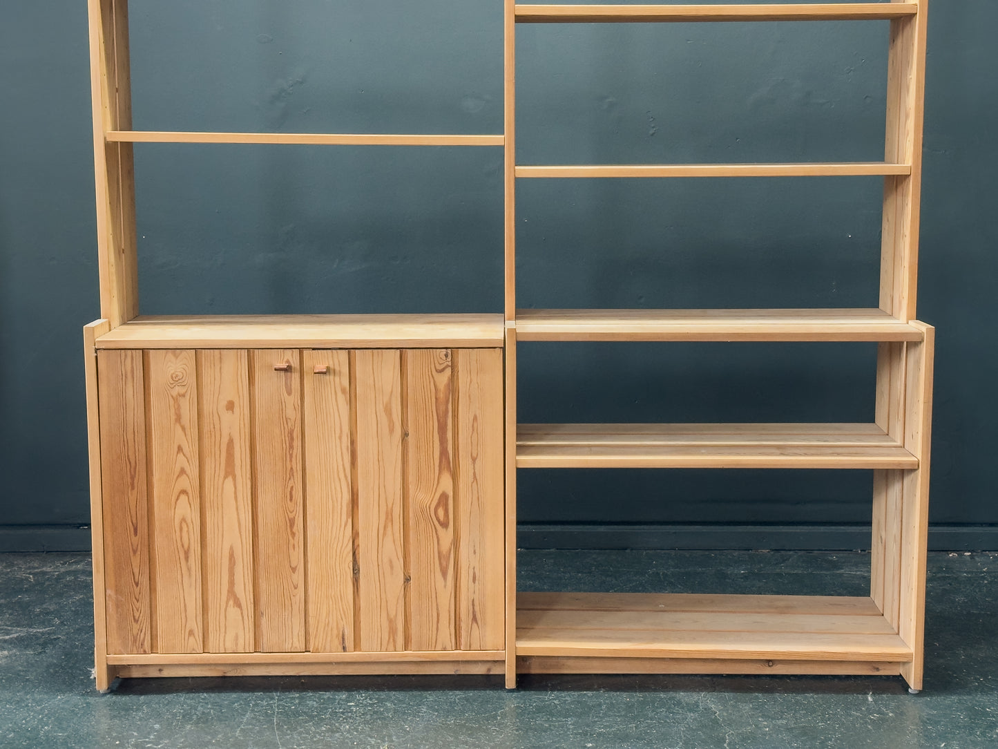 Pine Shelves and Storage Unit