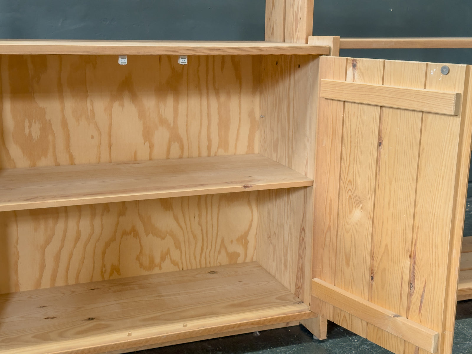 Pine Shelves and Storage Unit