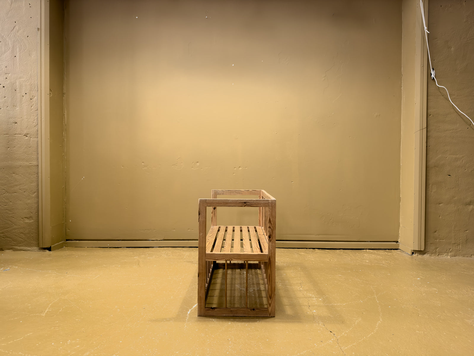 Elegant Compact Pine Bench