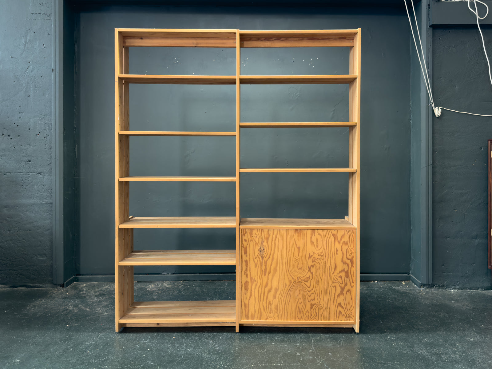 Pine Shelves and Storage Unit