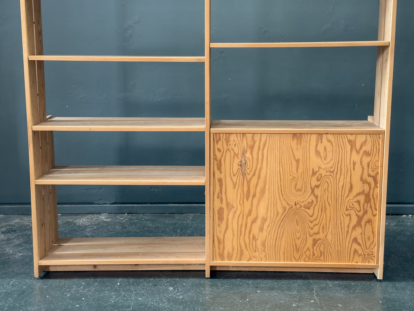 Pine Shelves and Storage Unit