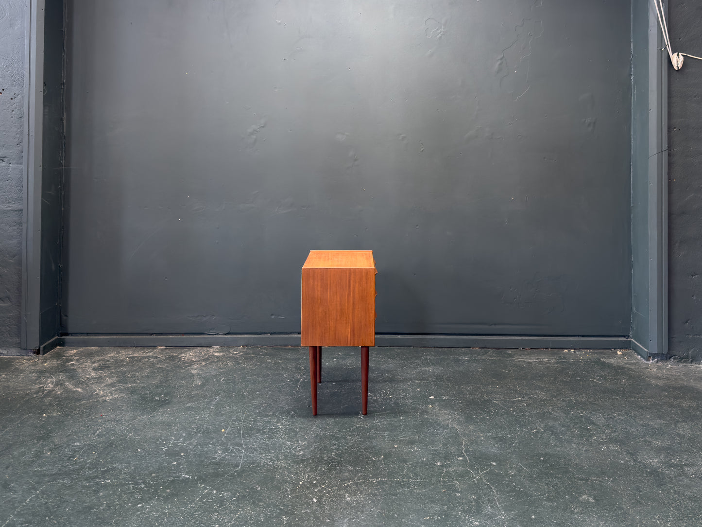 Small Teak Chest of Drawers with Three Drawers