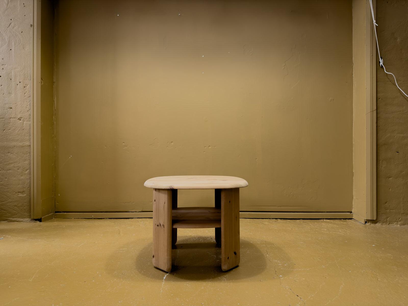 Rounded Pine Coffee Table