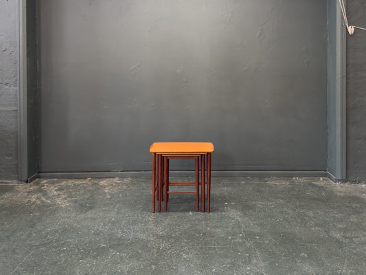 Set of Three Teak Nesting Tables