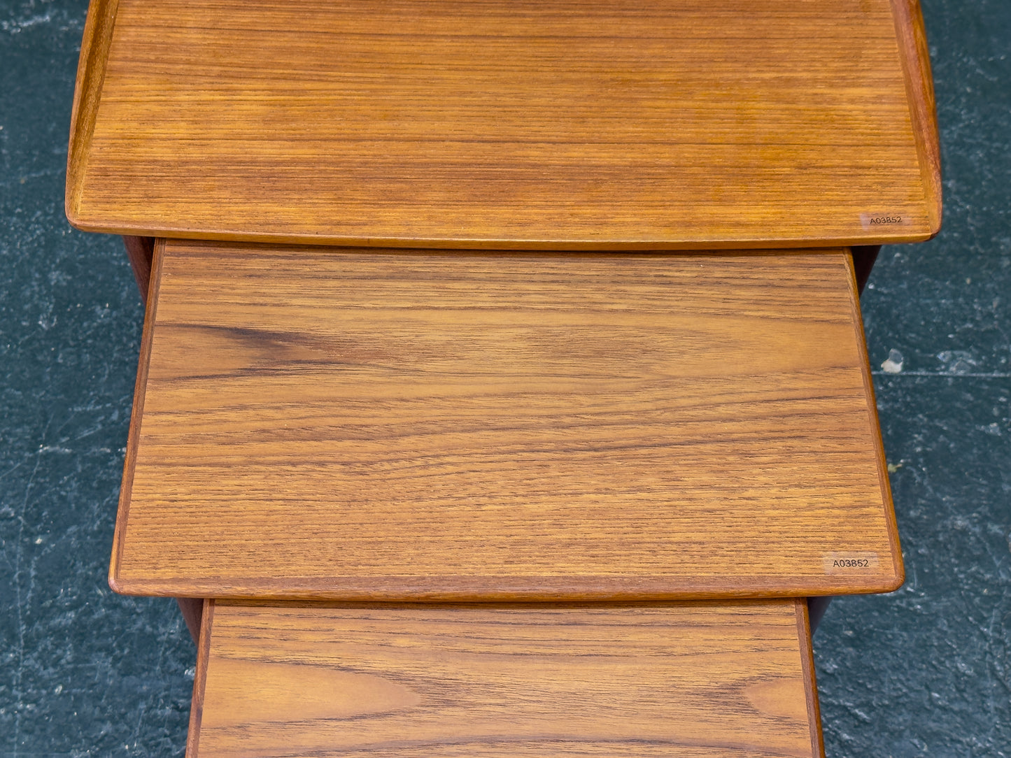 Set of Three Teak Nesting Tables