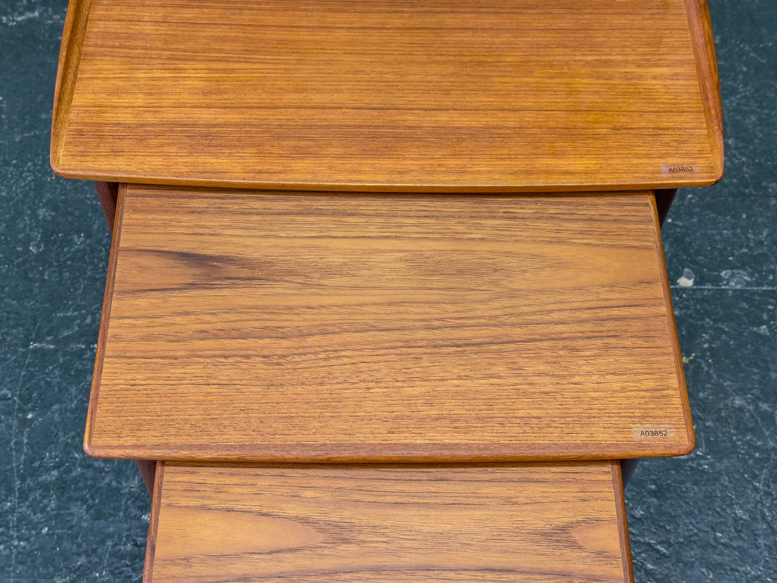 Set of Three Teak Nesting Tables